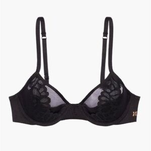 Savage x Fenty Not Sorry Half-Cup Plunge Bra with Lace